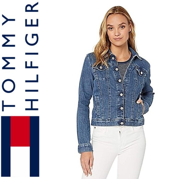NWT TOMMY HILFIGER * ADAPTIVE JEAN JACKET XS - Picture 1 of 11